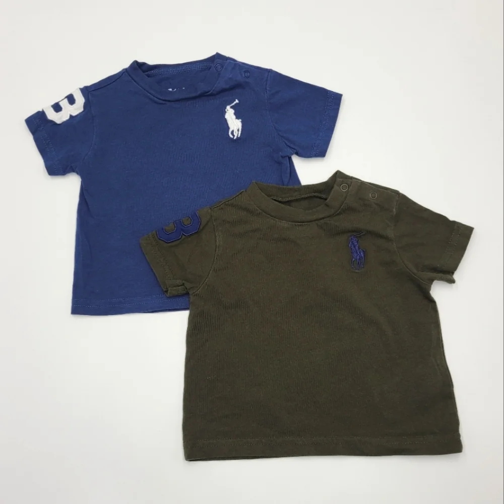 Ralph Lauren baby boy logo tees size 3 months